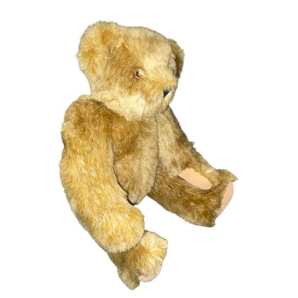 Vermont Teddy Bear Plush Stuffed Animal Jointed Arms Legs Nursery USA Made 12" - Picture 4 of 13
